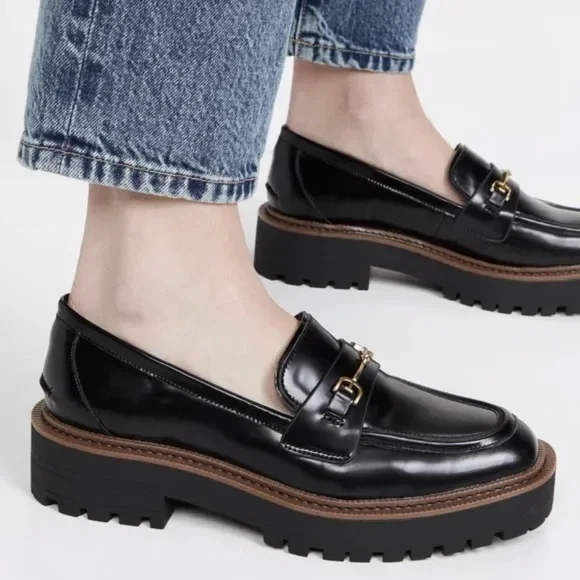 Sam Edelman Laurs lug-sole tailored loafer flats - Picture 2 of 13